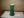Céramique de Beauce - Vase 8 Vert no 114 extérieur / jaune intérieur