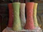 Céramique de Beauce - Vase 1-D2 Multicolore vase à palmettes