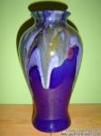 Céramique de Beauce - Vase 25 Bleu kaléidoscope 